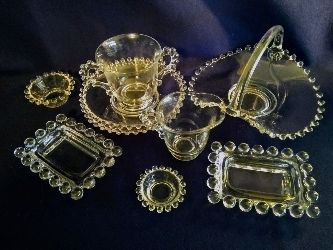 Imperial Candlewick Glass Mixed Lot/ 10 Pieces / LOT A Etsy