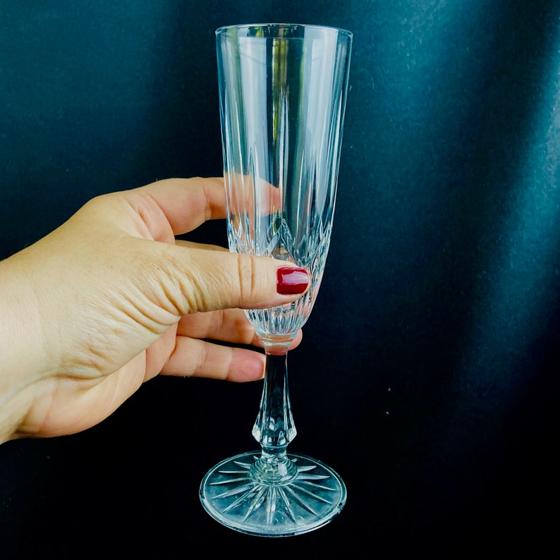 Exquisite Crystal Champagne Flutes/ Set of 8 Crystal Curated Etsy