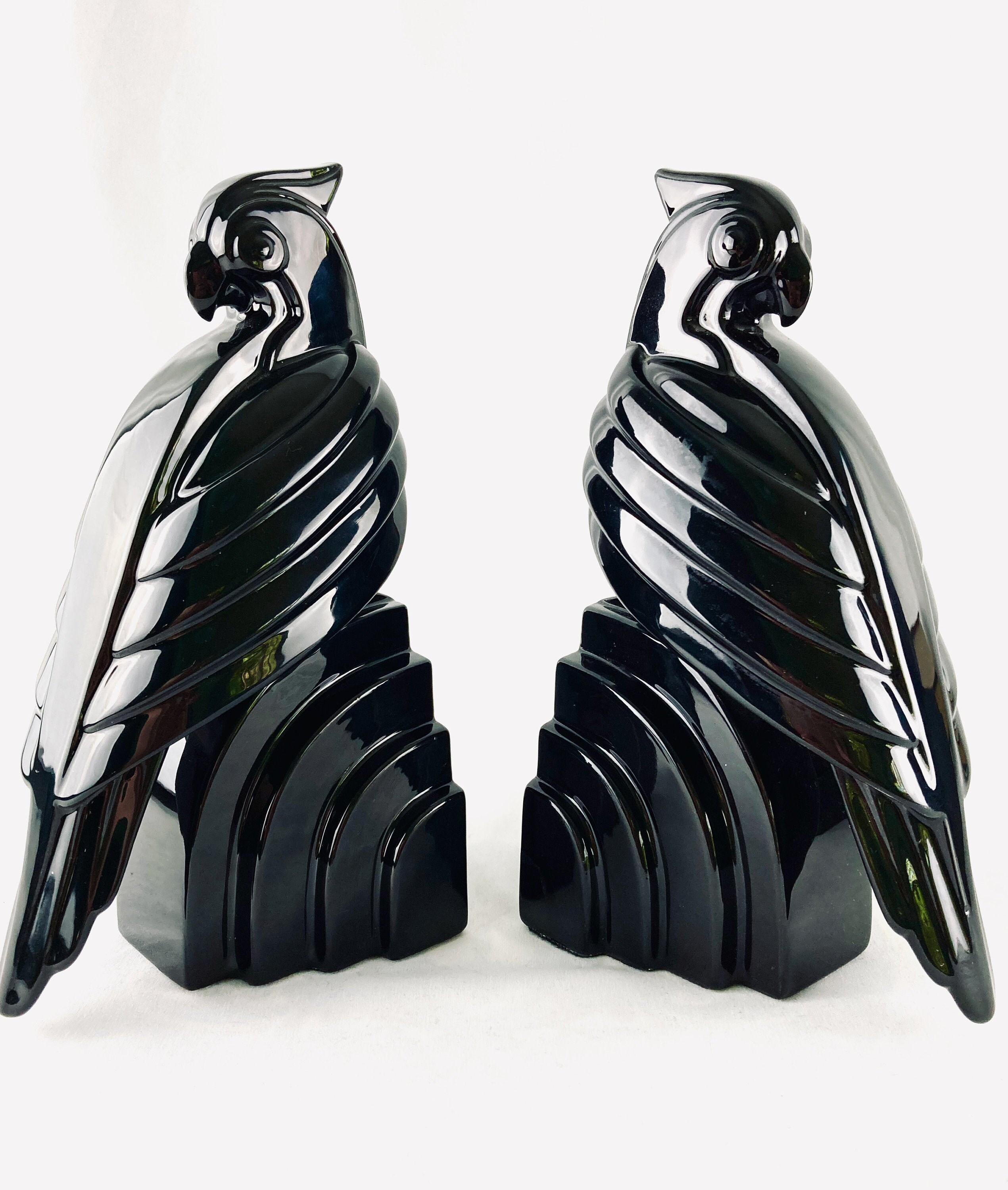 Jet Black Bird Bookends by Fitz and Floyd - Etsy Hong Kong Jet Black Bird Bookends by Fitz and Floyd - Etsy Hong Kong