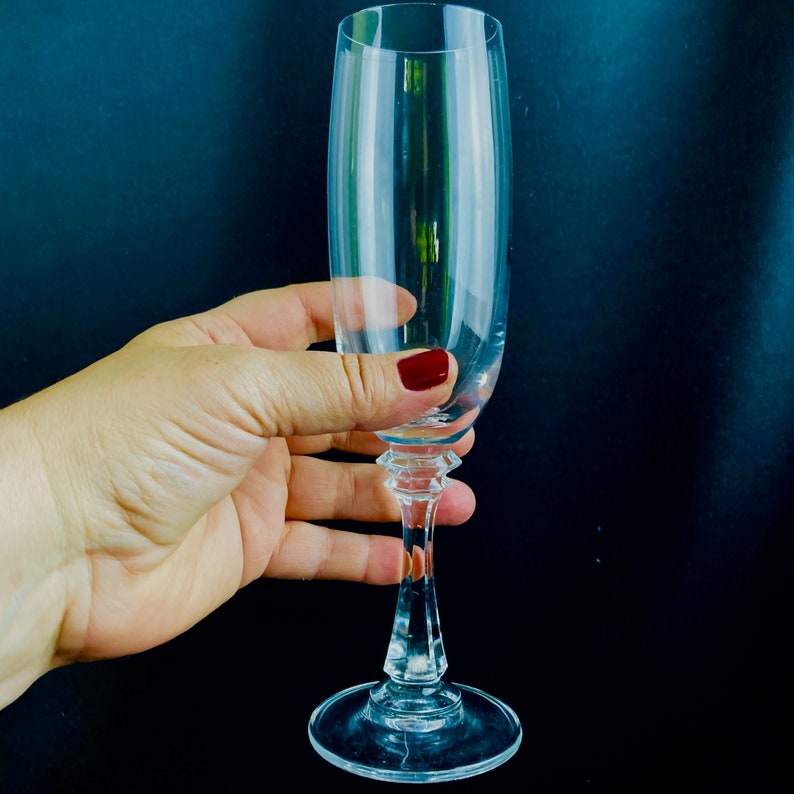 Exquisite Crystal Champagne Flutes/ Set of 8 Crystal Curated Etsy