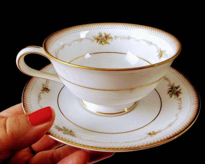 Noritake Floral China Collection, Joanne Pattern With Gold Trim, 35