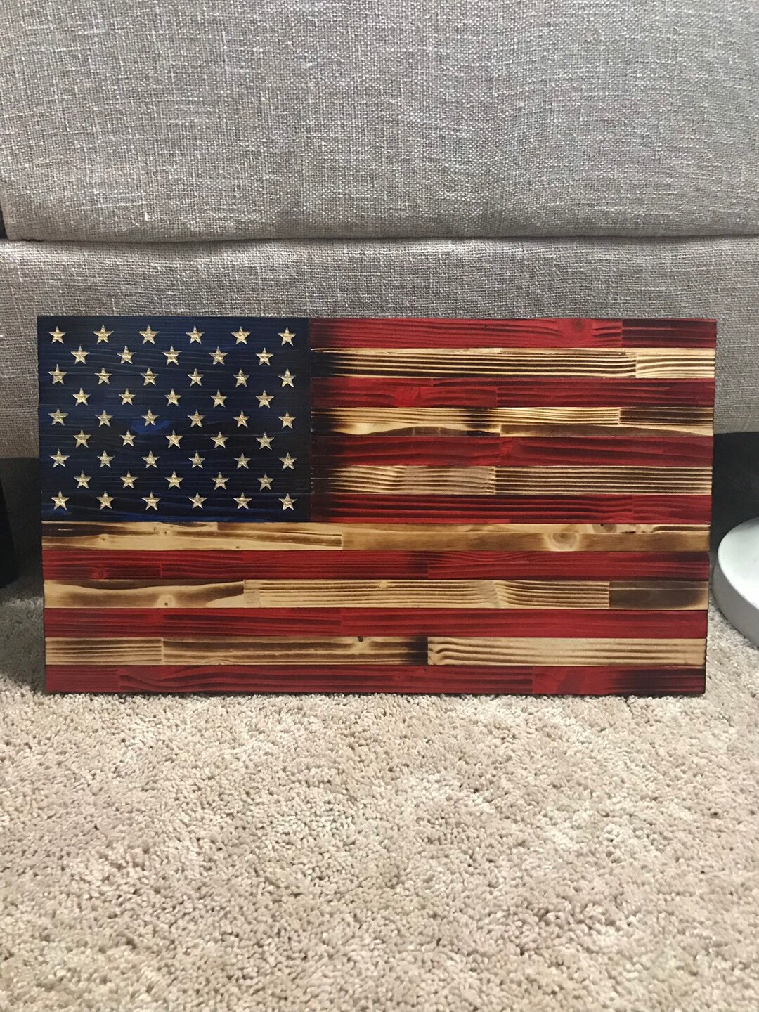 Handmade Rustic American Flag - Etsy