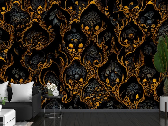 Victorian gothic wallpaper deals