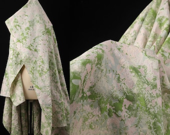 Green Jacquard Fabric, Pink-Green Fabric, Gradient Color Fabric, Mottled Texture Fabric, Jacket Fabric, Clothing Design, by the Meter, A3-1
