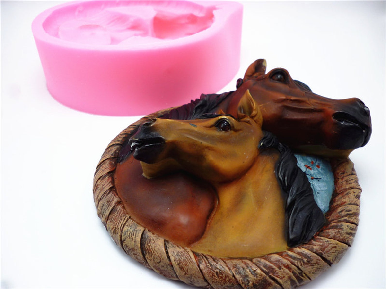 3D Horse Head Cake Mold Silicone Mold Chocolate Gypsum Candle Etsy