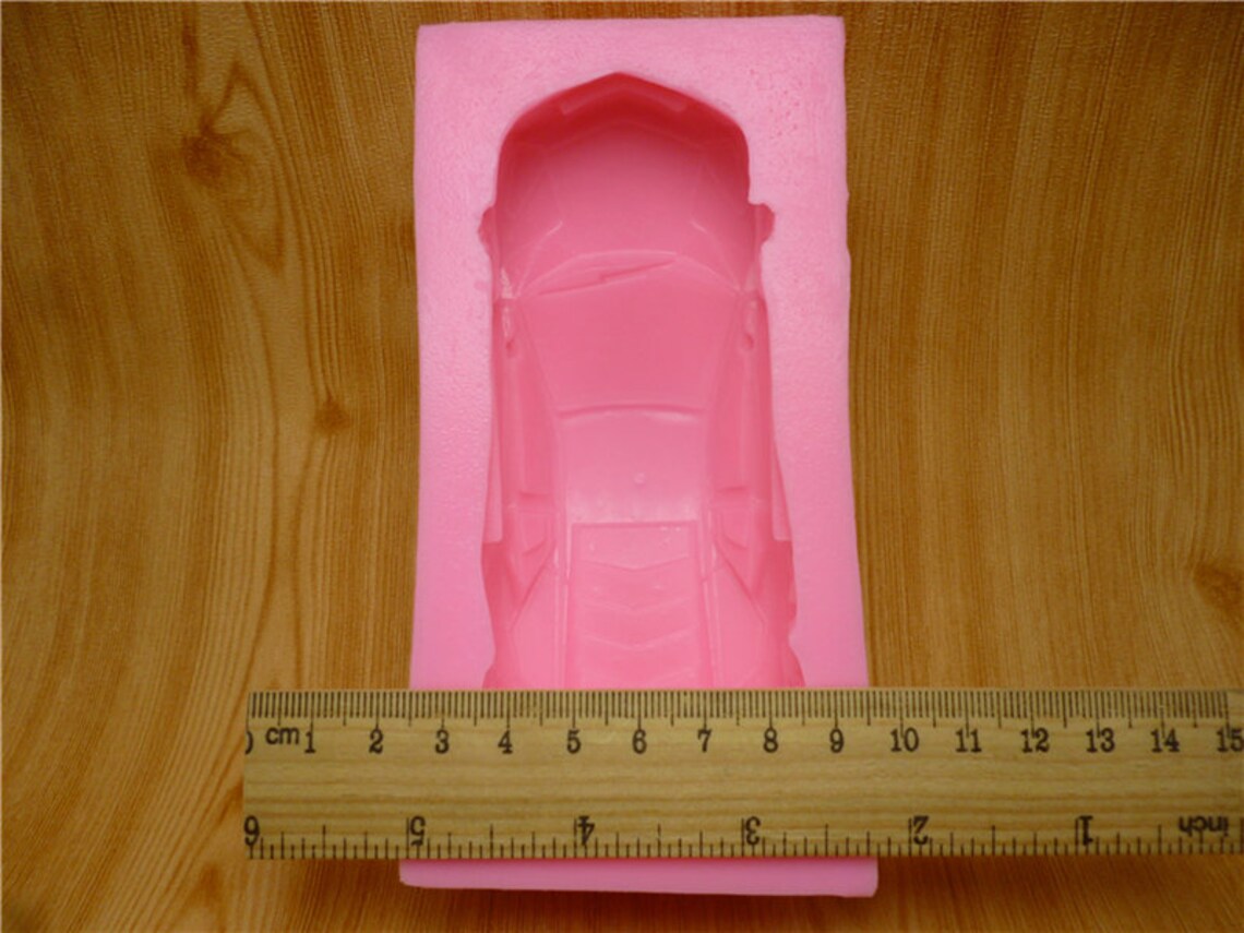 3D Yellow Sports Car Cake Mold Silicone Mold Chocolate Gypsum Etsy