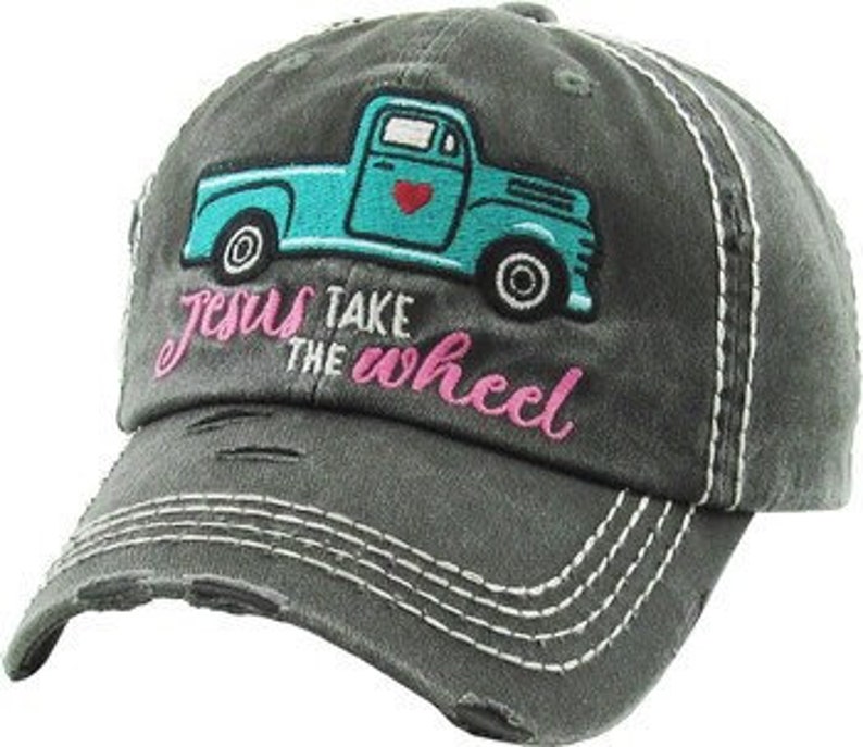 Super cute Jesus take the wheel Hat