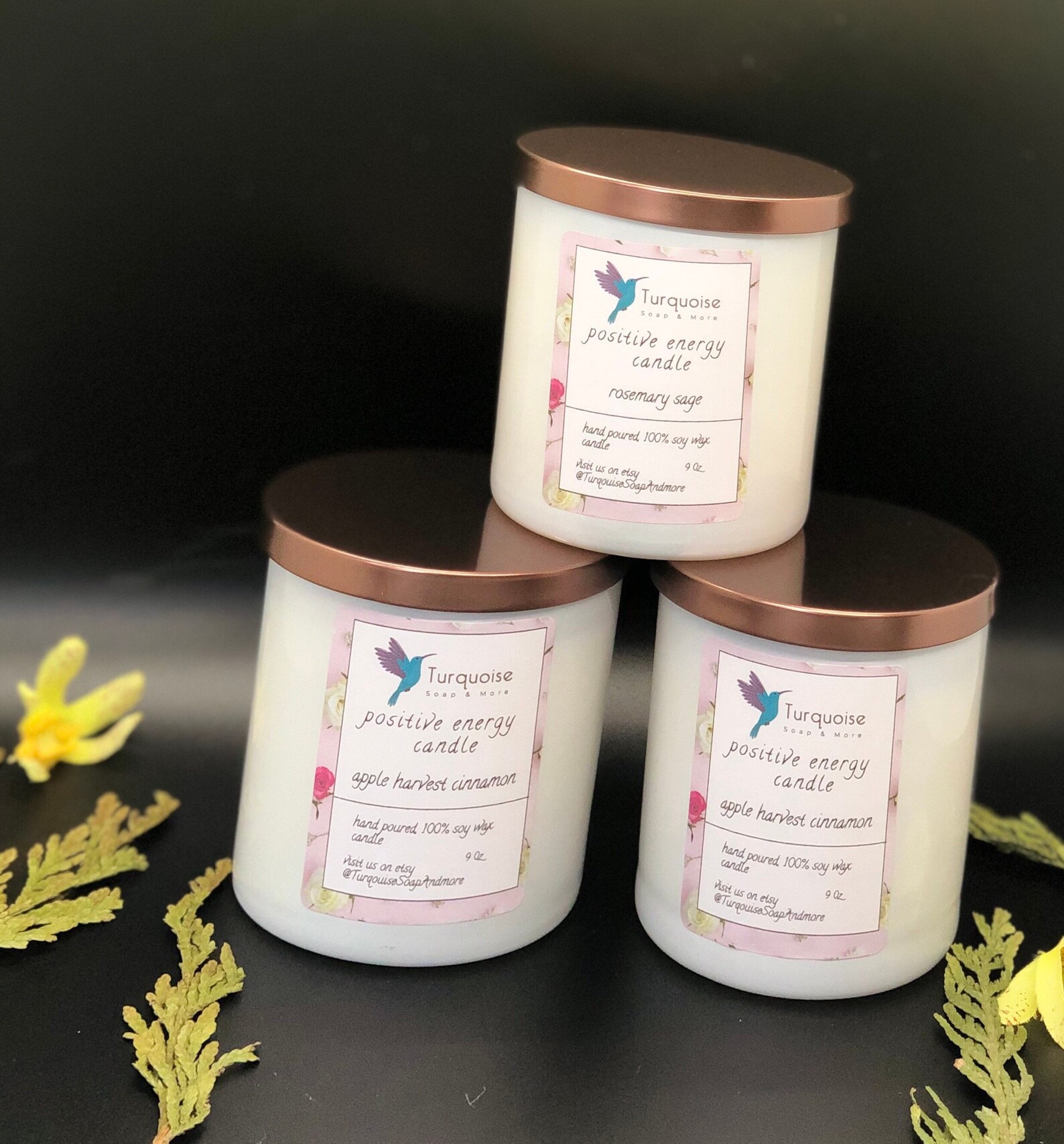 Positive energy candle positive vibe candle Peaceful Etsy