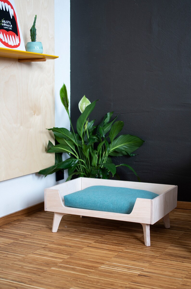 Pet Wood Bed/ Pet Cot/ Pet Furniture/ Cat Bed / Dog Bed/ Small Etsy