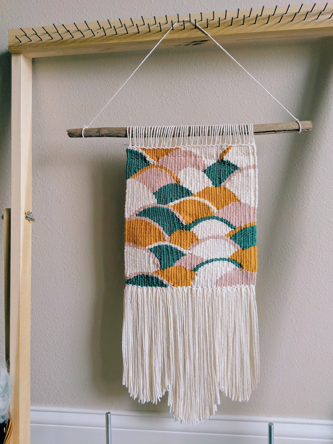 Gumdrops Colorful Woven Wall Hanging, Home Decor, Tapestry Weaving