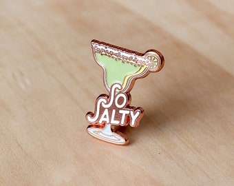 So Salty Margarita Cocktail Pin |  Zachte emaille labelpen