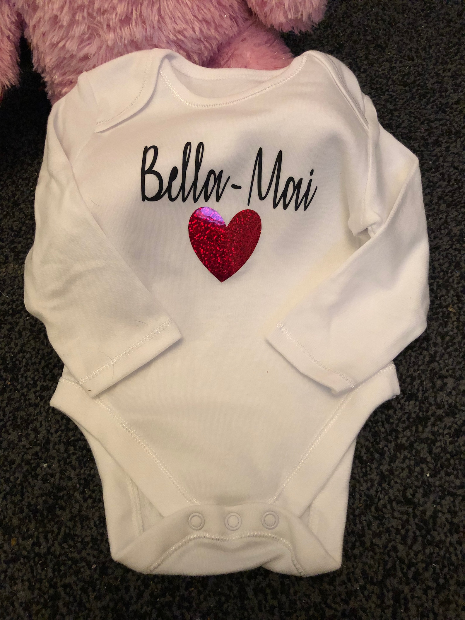 Personalised baby Vest babygrow birth announcement baby Etsy