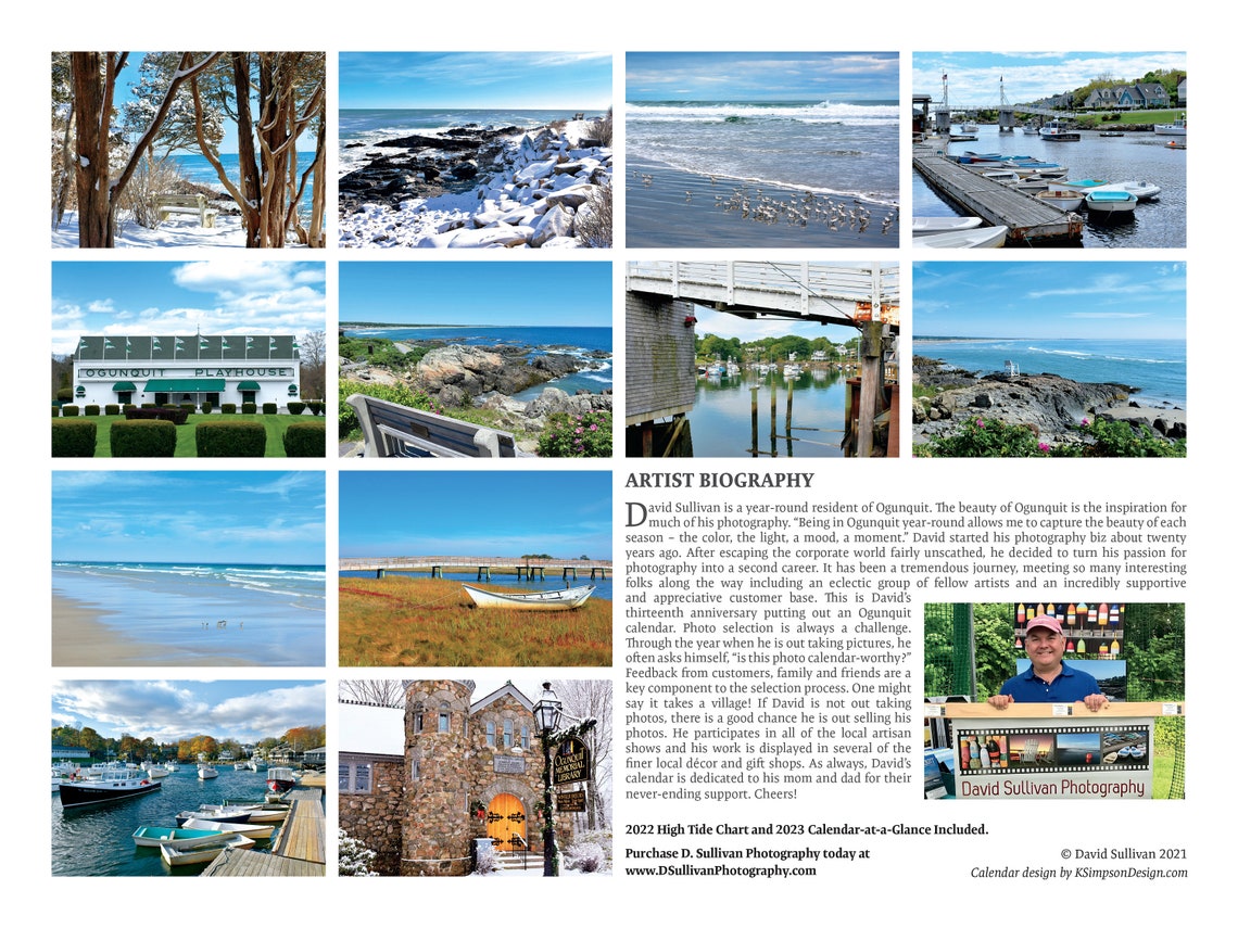 2022 Ogunquit Calendar D Sullivan Photography | Etsy