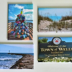 Wells Maine 4 Magnet Set