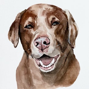 DIGITALE OPTION: Benutzerdefiniertes Aquarell Haustierporträt