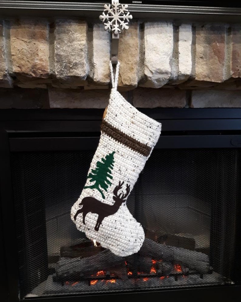 Rustic Christmas Stocking Etsy