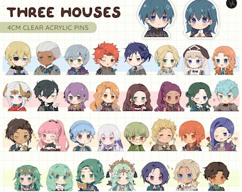 Fire Emblem: Three Houses Acrylic Pins
