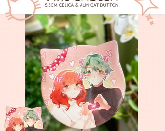Fire Emblem: Celica and Alm Cat Button