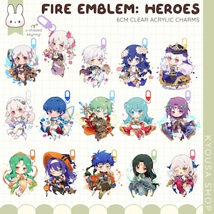 Fire Emblem Heroes Keychains / Charms - Set 2