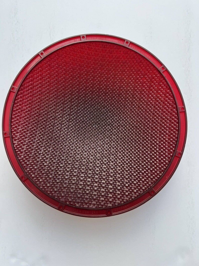 Vintage Eagle Signal Traffic Light Lens Red 12 Plastic OE Etsy