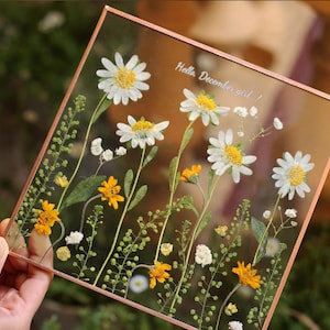 Pressed Flowers, Large Pressed Flower,Custom Pressed Flower Frame - Wedding Flowers or Other Event Flowers.