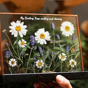 Pressed Flowers, Large Pressed Flower,Custom Pressed Flower Frame - Wedding Flowers or Other Event Flowers.