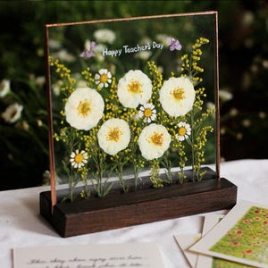 Pressed Flowers, Large Pressed Flower,Custom Pressed Flower Frame - Wedding Flowers or Other Event Flowers.