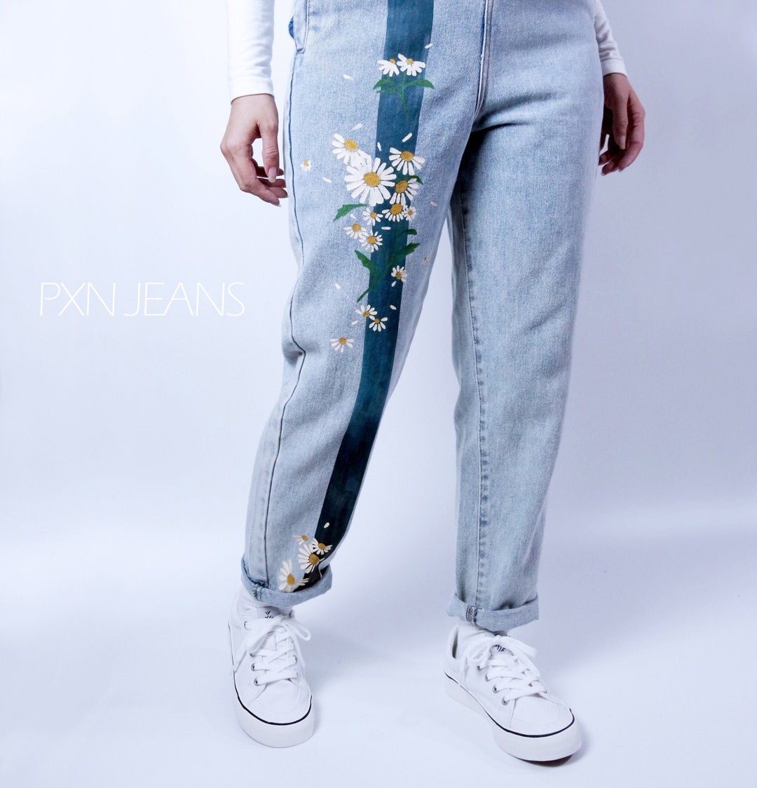 【COLOR iN ID】Side hand painted jeans kdnk-painted-ripped-denim-jean