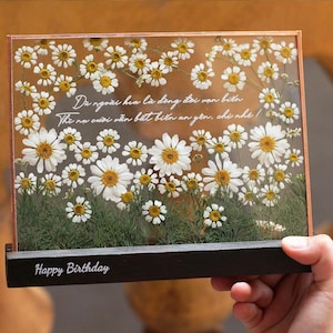 Pressed Flowers, Large Pressed Flower,Custom Pressed Flower Frame - Wedding Flowers or Other Event Flowers.