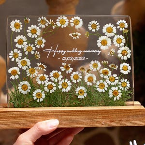 Pressed Flowers, Large Pressed Flower,Custom Pressed Flower Frame - Wedding Flowers or Other Event Flowers.