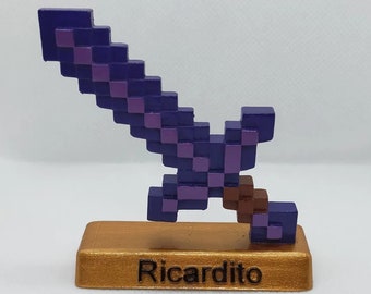 Trofeo mini spada di Minecraft