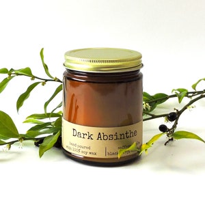 Dark Absinthe Soy Candle – Blackberry, Saffron & Anise