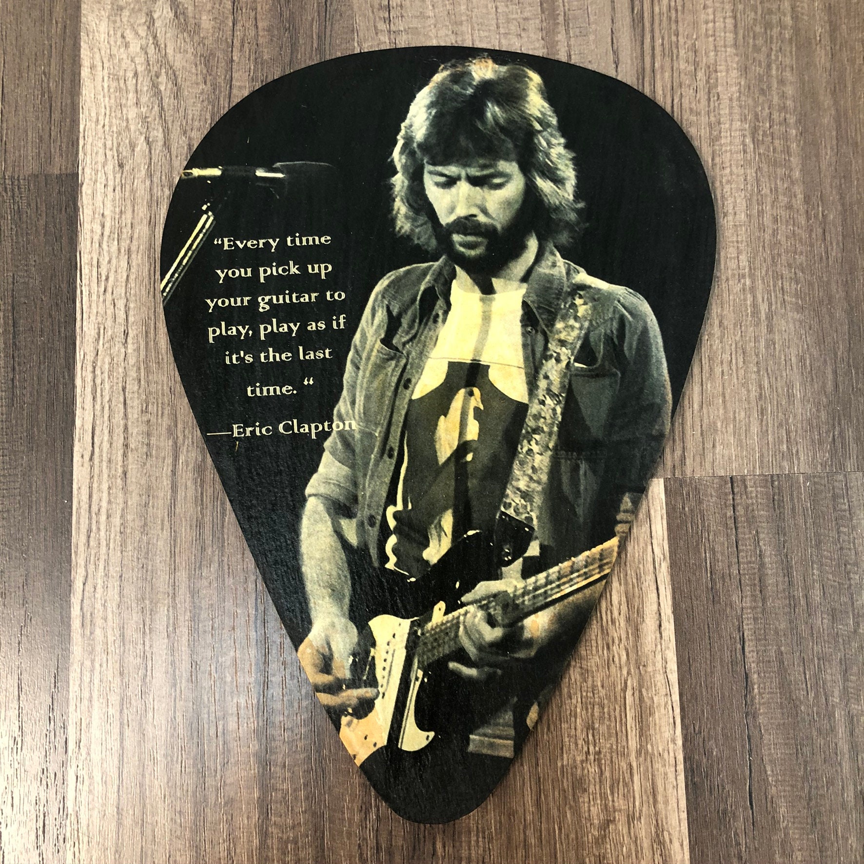 Eric Clapton Jumbo Guitar Pick Wall Art Etsy