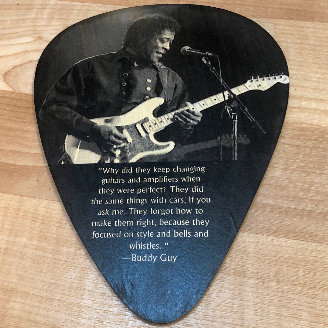 Buddy Guy Jumbo Guitar Pick Wall Art Etsy