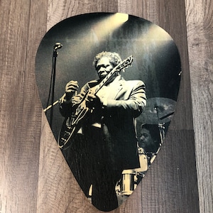 B.B. King  jumbo guitar pick wall art