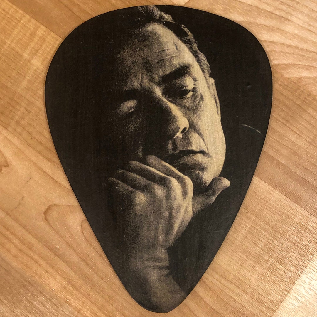 Johnny Cash Jumbo Guitar Pick Wall Art Etsy