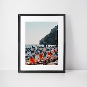 Positano Amalfi Coast Print Italy Wall Art Italian Beach Photography Sorrento Travel Print Mediterranean Home Decor Italy Summer Beach Print