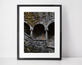 Sintra Portugal Poster Quinta da Regaleira Print Portugal Travel Wall Art European Architecture Print Portugal Travel Photography