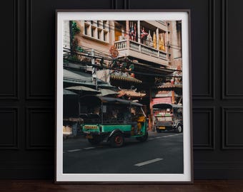 Bangkok Thailand Print Tuktuk Street Photography Thailand Photo Bangkok Wall Art Urban Photography Southeast Asia Prints
