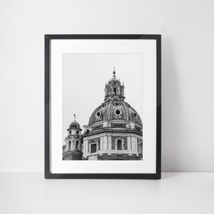 Rome Italy Architecture Print Black and White Italian Wall Art Italy Home Decor Rome Italy Travel Print  Roman Architectural Photography