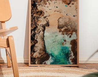 Hawaii Beach Print Halona Beach Cove Art Print Hawaii Ocean wall art Oahu Beach Print Hawaii Photography