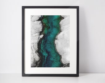 Milos Greece Print Sarakiniko Beach Wall Art Modern Nature Photography Ocean Print Abstract Aerial Print Milos Greece Photography Print Gift