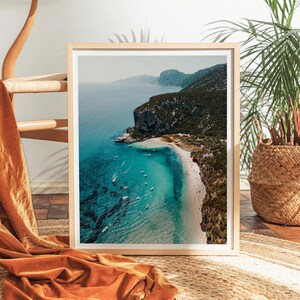 Sardinia Italy Print Costa di Baunei Wall Art Italian Summer Print Mediterranean beach Photography Italy Coast Print Sardinia Summer Print