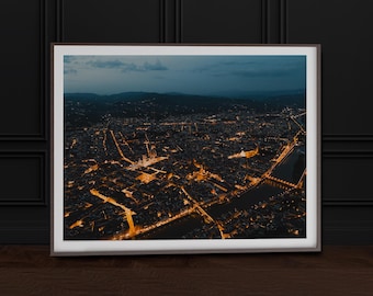 Florence Evening Print Florence Duomo Blue Hour Landscape Photo Italy Wall Art Italy Cityscape Print Original Photography