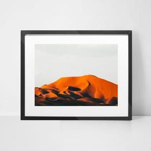 Juniqe Sahara Sunset Black Framed Wall Art