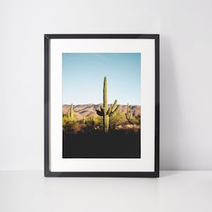 Saguaro National Park Print Arizona Poster Tucson Arizona Print Saguaro Desert photography South West Interior Decor Arizona Gift Cactus Art
