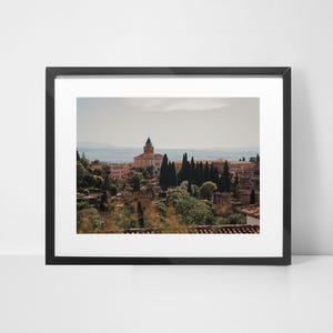 Granada Spain Print Alhambra Islamic Art Moorish Architecture Print Spain Wall Art Spain Travel Poster The Alhambra Granada Poster Spain Art
