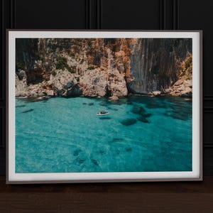 Sardinia Italy Print Costa di Baunei Italy Wall Art Italian Summer Photography Mediterranean beach Wall Art Italy Coast Print Euro Summer