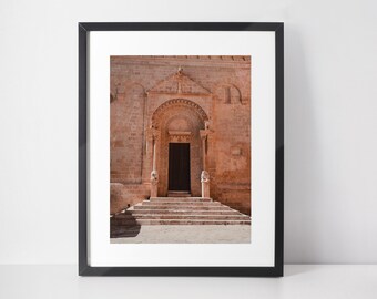 Italian Old Town Print Italian Architecture Wall Art Mediterranean City Italy Summer Poster Travel Photography Home Decor Ancient Doorway