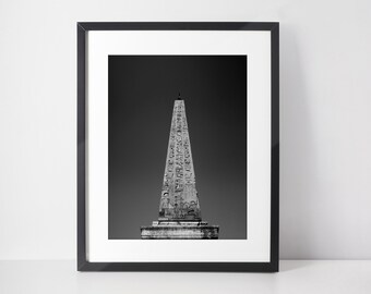 Egyptian Wall Art Ancient Egyptian Home Decor Rome Italy Print Travel Photography Rome Itlay Print Roman Egyptian Obelisk Photography